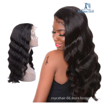 Hot Selling150% Density Unprocessed Virgin Curly Human Hair Brazilian Full Lace Wig With Pre-plucked Hairline  For Black Women